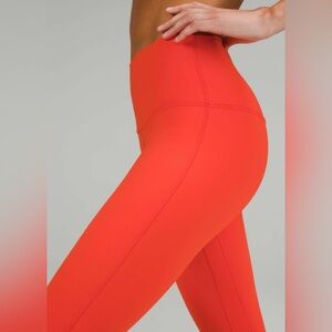 Lululemon Athletica Solar Orange Cropped Leggings